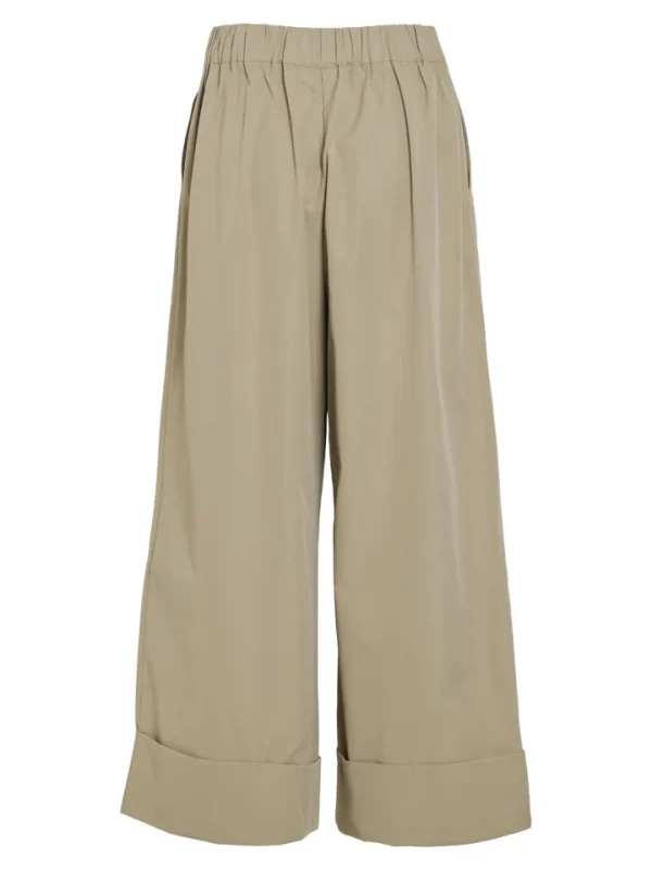 Vila Pants<Ida 7/8 Fold Up Pants (Feather Gray)