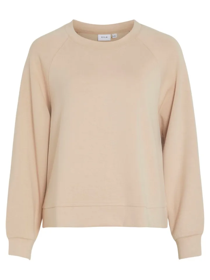 ita_sweat_top_beige_5.webp Vila Jumpers & Cardigans<ITA SWEAT TOP (BEIGE)