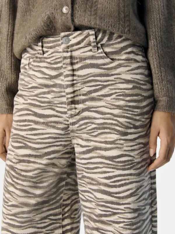 Object Jeans<Jacinta High Waisted Jeans (Sandshell/Zebra)