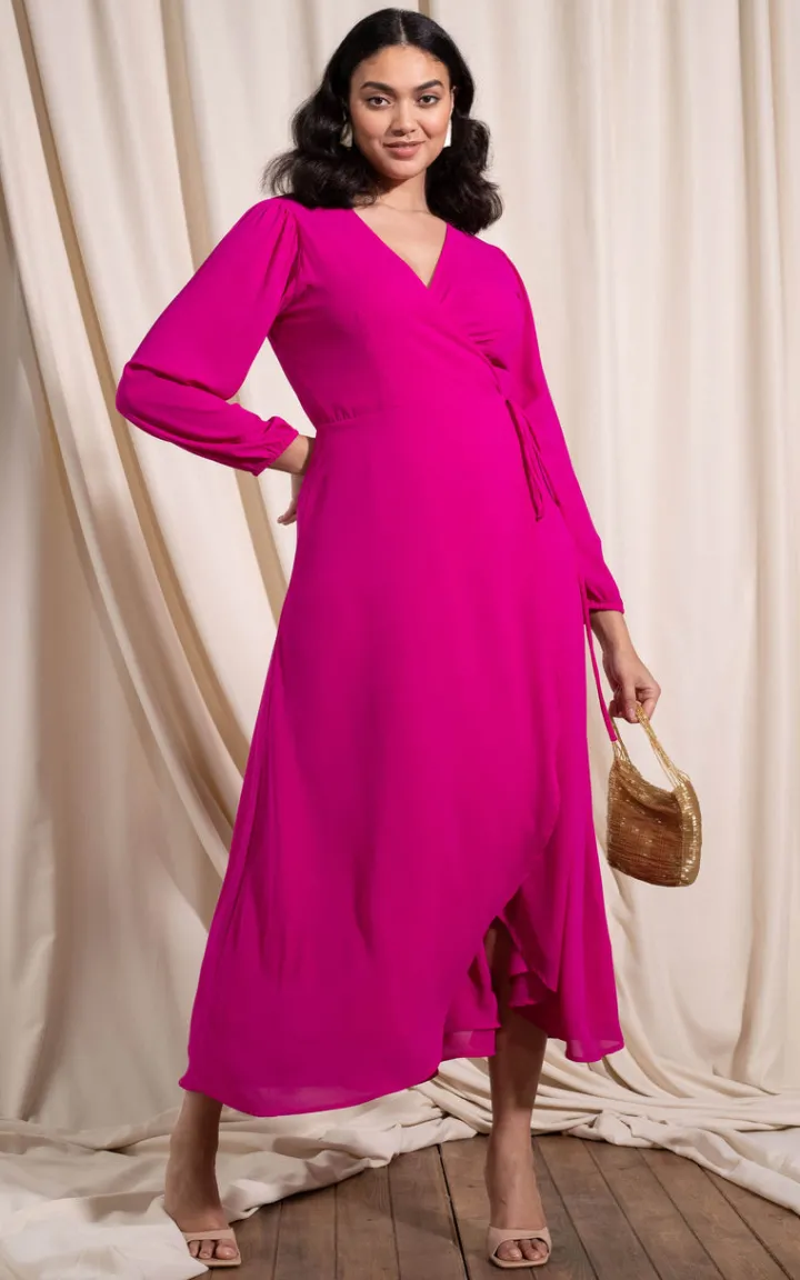 jagger_dress__dancing_leo_0.webp Dancing Leopard Occasionwear<Jagger Dress | | Magenta