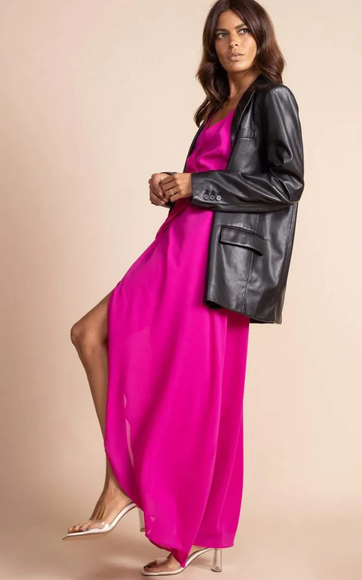 jagger_dress__dancing_leo_4.webp Dancing Leopard Occasionwear<Jagger Dress | | Magenta
