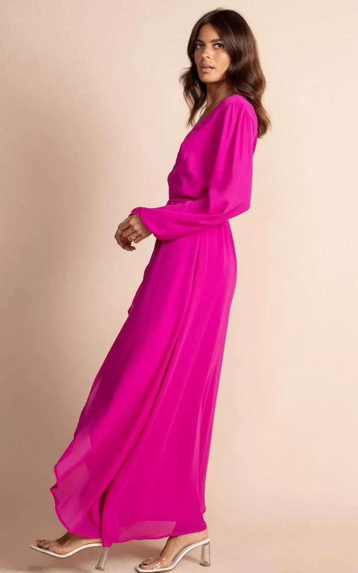 jagger_dress__dancing_leo_5.webp Dancing Leopard Occasionwear<Jagger Dress | | Magenta
