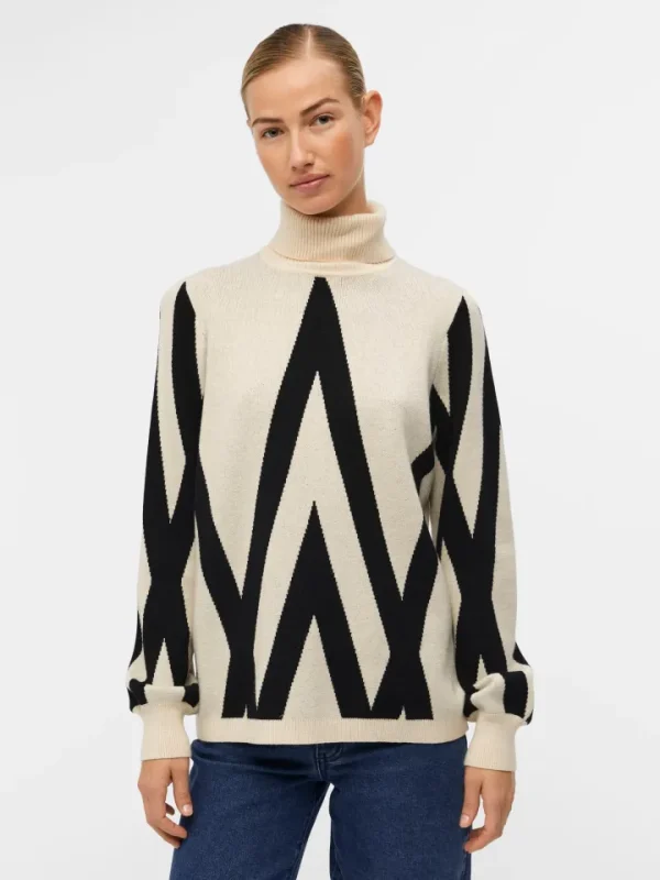 Object Jumpers & Cardigans<JANETTE ROLL NECK JUMPER (SANDSHELL/ BLACK)