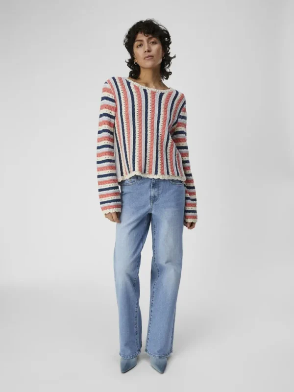 Object Jumpers & Cardigans<JELAINE KNIT JUMPER (PEACH/ MULTI)