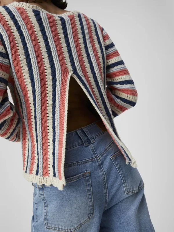 Object Jumpers & Cardigans<JELAINE KNIT JUMPER (PEACH/ MULTI)