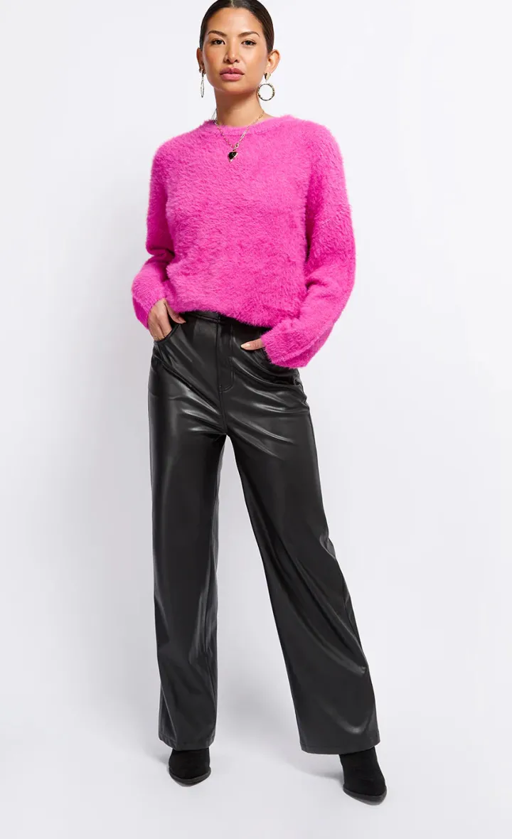 jessica_knit_jumper_fuchs_1.webp Little Mistress Jumpers & Cardigans<Jessica Knit Jumper (Fuchsia Pink)