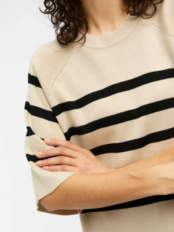 Object Jumpers & Cardigans<JESTER 2/4 KNIT (SANDSHELL/BLACK)