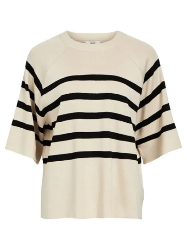 Object Jumpers & Cardigans<JESTER 2/4 KNIT (SANDSHELL/BLACK)