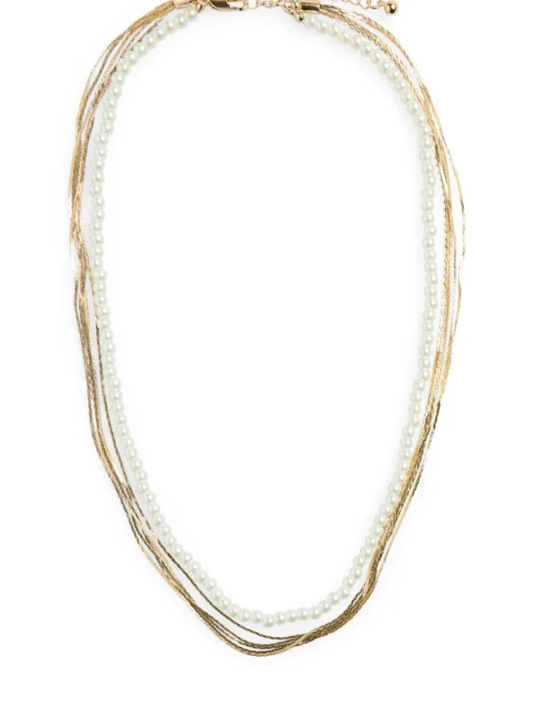 Pieces Jewellery<Julie Layered Necklace (/Pearl)