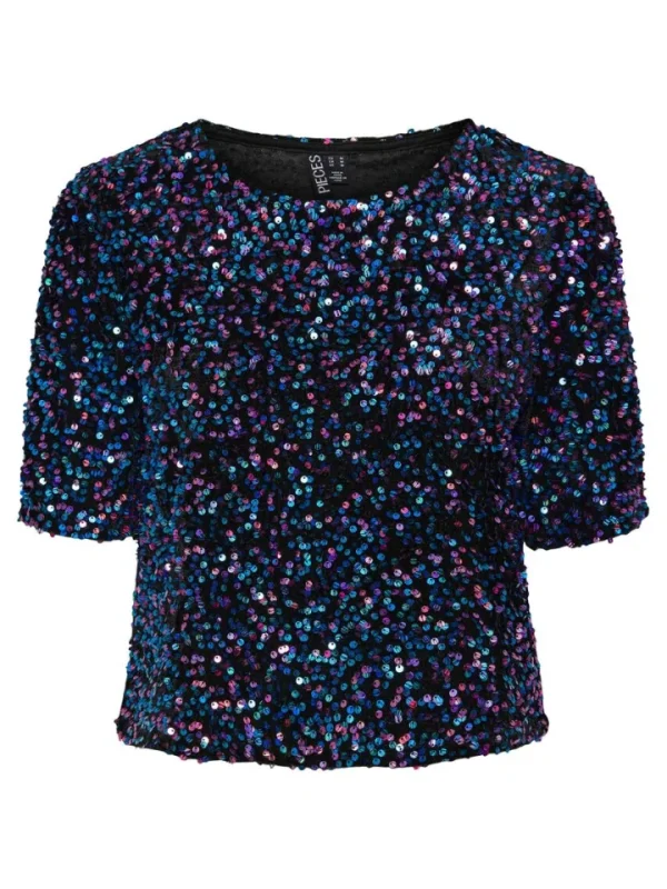 Pieces Occasionwear<Kam Sequin Top (Multi)