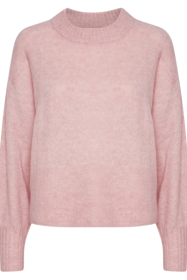 kamara_jumper_pink_0.webp Ichi Jumpers & Cardigans<Kamara Jumper (Pink)