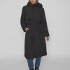 Vila Coats<KANTE QUILTED LONG COAT (BLACK)