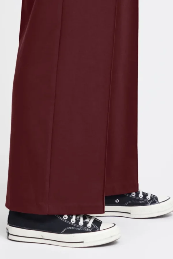 Ichi Pants<KATHY WIDE LEG TROUSERS (PORT ROYALE)