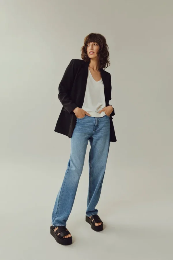 Vila Pants | Jeans<Kelly High Waist Jeans (Medium Blue)