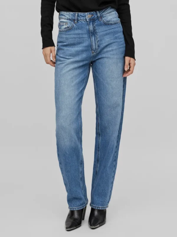 Vila Pants | Jeans<Kelly High Waist Jeans (Medium Blue)