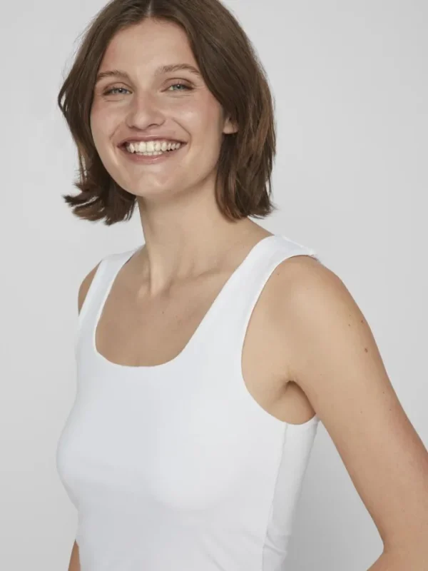 Vila Camis & Vests<Kennza O-Neck Tank Top (Optical Snow)