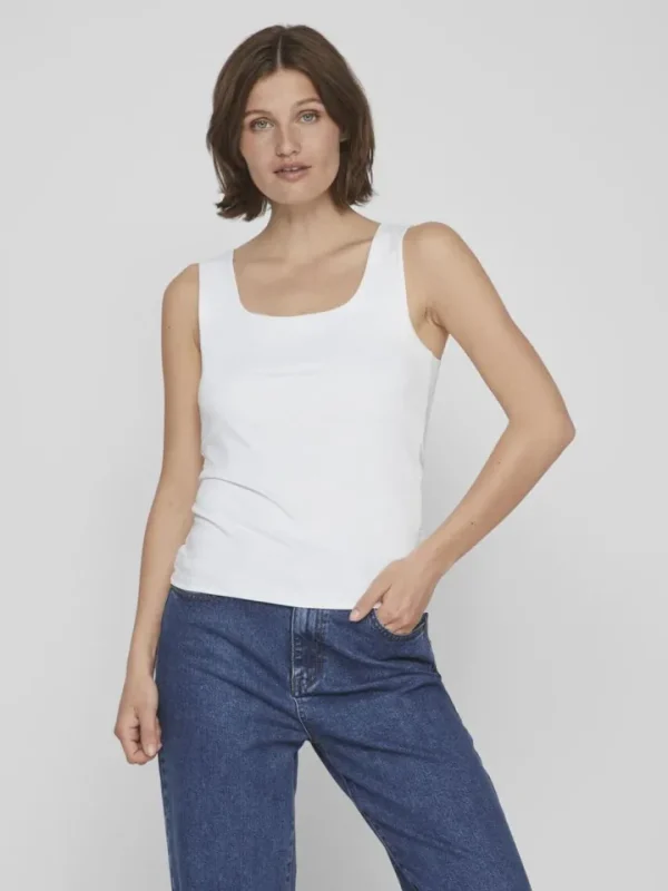 Vila Camis & Vests<Kennza O-Neck Tank Top (Optical Snow)