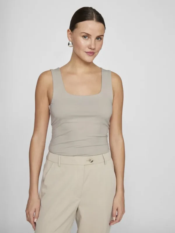 Vila Camis & Vests<Kennza O-Neck Tank Top (Silver Grey)
