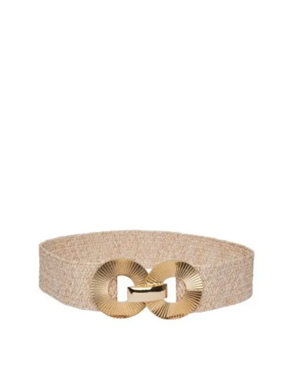 Pieces Belts<KIA STRAW WAIST BELT (NATURE)