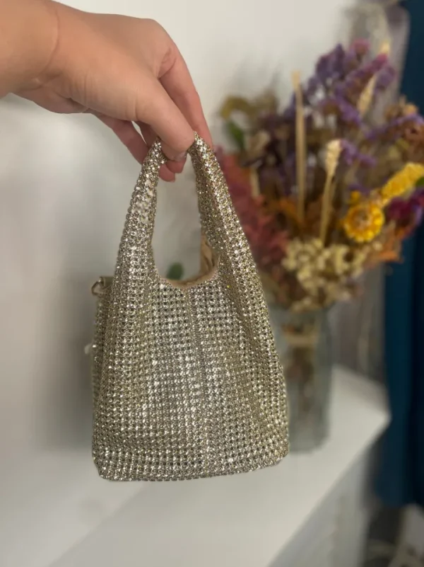 Wsl 8 Bags & Purses<LEAH DIAMANTE EVENING BAG (GOLD)