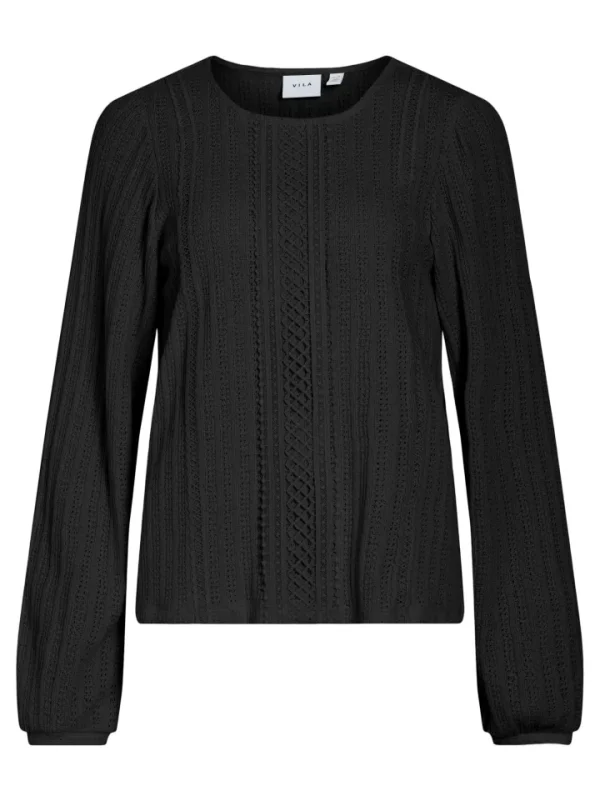 Vila Shirts & Blouses<Lena Top (Black)