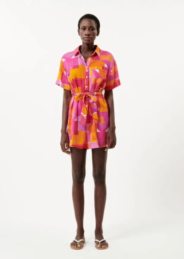 Frnch Shorts & Playsuits<Leoline Playsuit (Geo Pink)