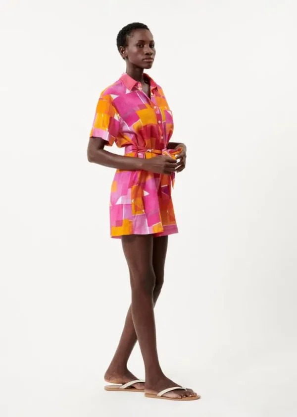 Frnch Shorts & Playsuits<Leoline Playsuit (Geo Pink)