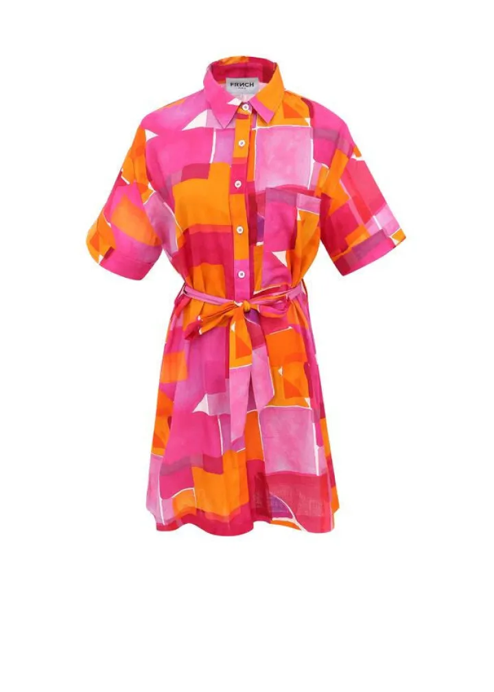 leoline_playsuit_geo_pink_5.webp Frnch Shorts & Playsuits<Leoline Playsuit (Geo Pink)