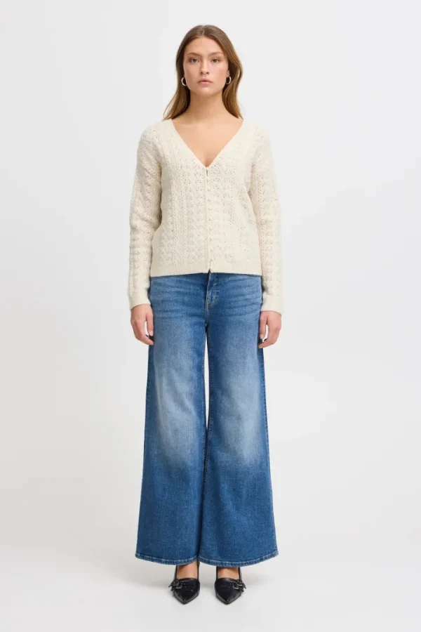 Ichi Jumpers & Cardigans<Liana Cardigan (Almond Milk)