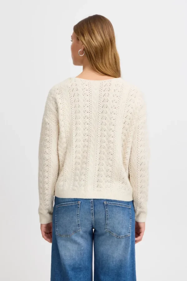 Ichi Jumpers & Cardigans<Liana Cardigan (Almond Milk)