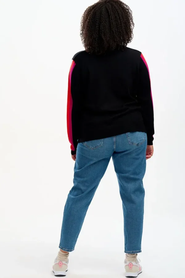 Sugarhill Jumpers & Cardigans<LIBBY V-NECK JUMPER (BLACK)