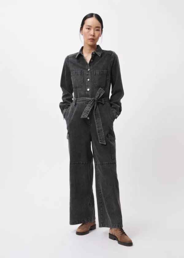Frnch Jumpsuits<LIDIJA L/S JUMPSUIT (ANTHRACITE)