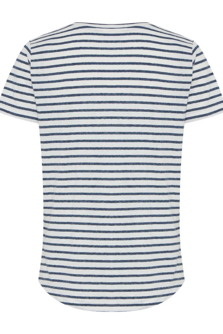 lietta_tshirt_total_eclip_6.webp Ichi T-Shirts<LIETTA T-SHIRT (TOTAL ECLIPSE STRIPE)