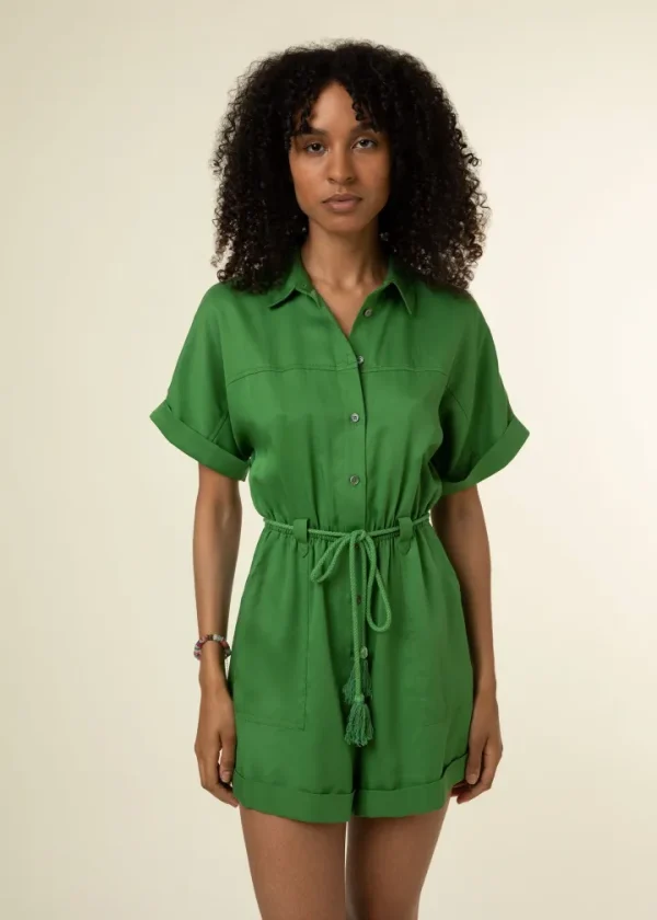 Frnch Shorts & Playsuits<Lily Playsuit (Khaki)