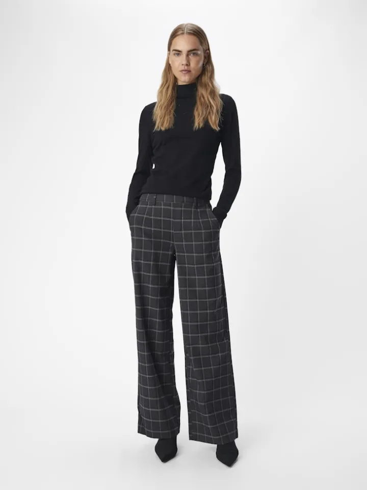 linda_wide_leg_pants_dark_0.webp Object Pants<Linda Wide Leg Pants (Dark /Melange)