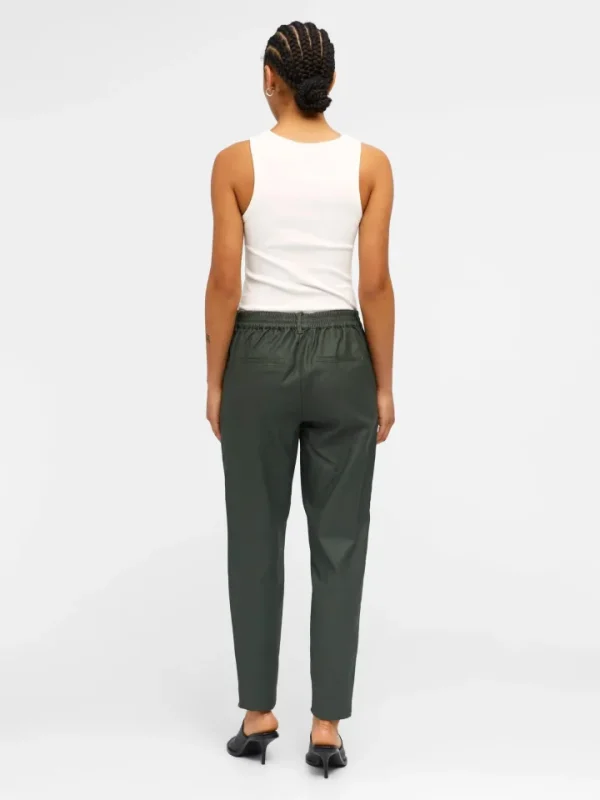 Object Pants<LISA COATED PANTS (DUFFLE BAG GREEN)