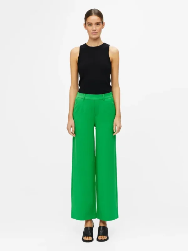 Object Pants<Lissey Wide Leg Pants (Green)