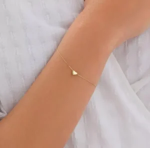 Folie A Trois Jewellery<LITTLE HEART BRACELET (GOLD)