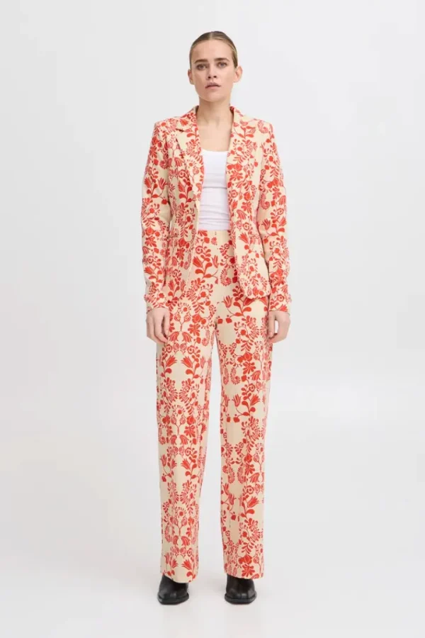Ichi Pants | Co-Ords<Lizzy Wide Leg Pants (Fiesta Flower)