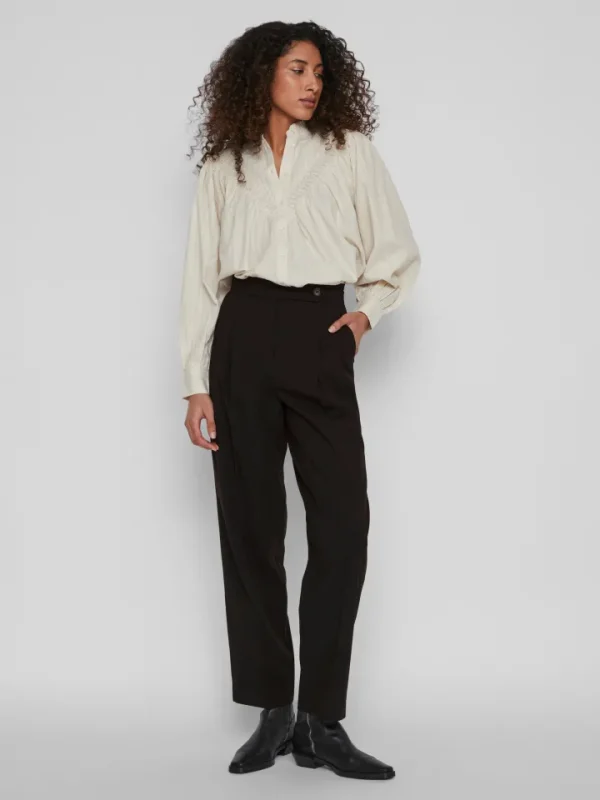 Vila Rouge Pants<Lory High Waisted Pleated Pants