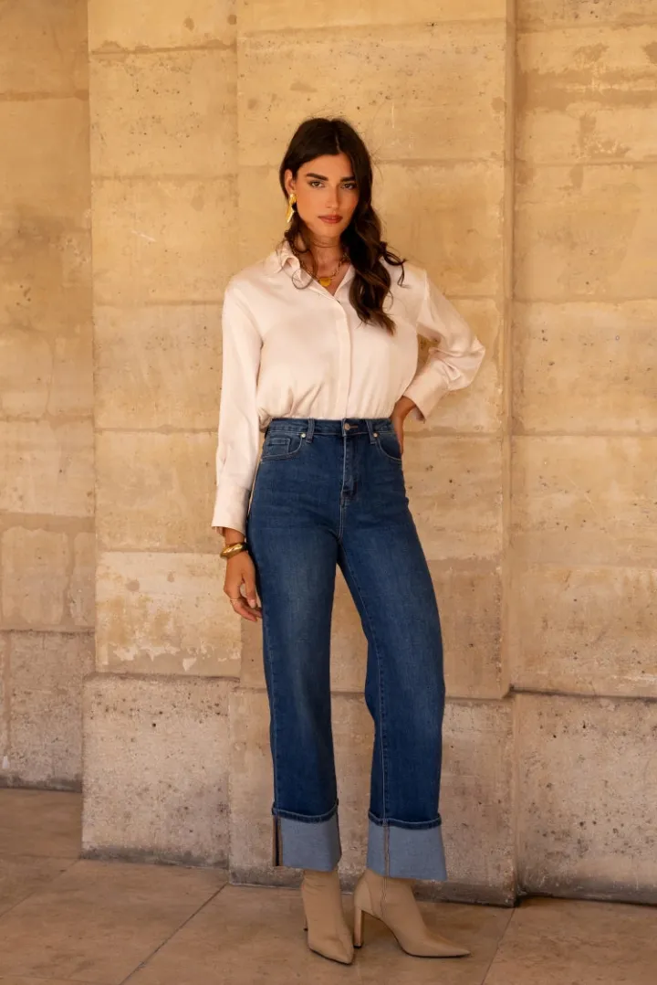 louise_high_waisted_cuff__0.webp Wsl 4 Pants | Jeans<Louise High Waisted Cuff Jeans
