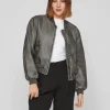Vila Jackets<MACKA WASHED BOMBER JACKET (GREY)d