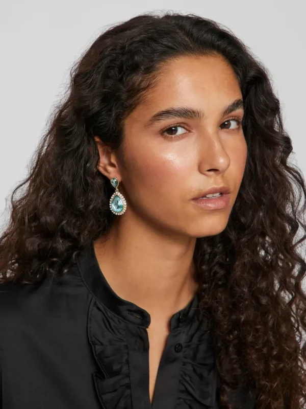 Vila Jewellery<MACY DROP EARRINGS (GREEN)
