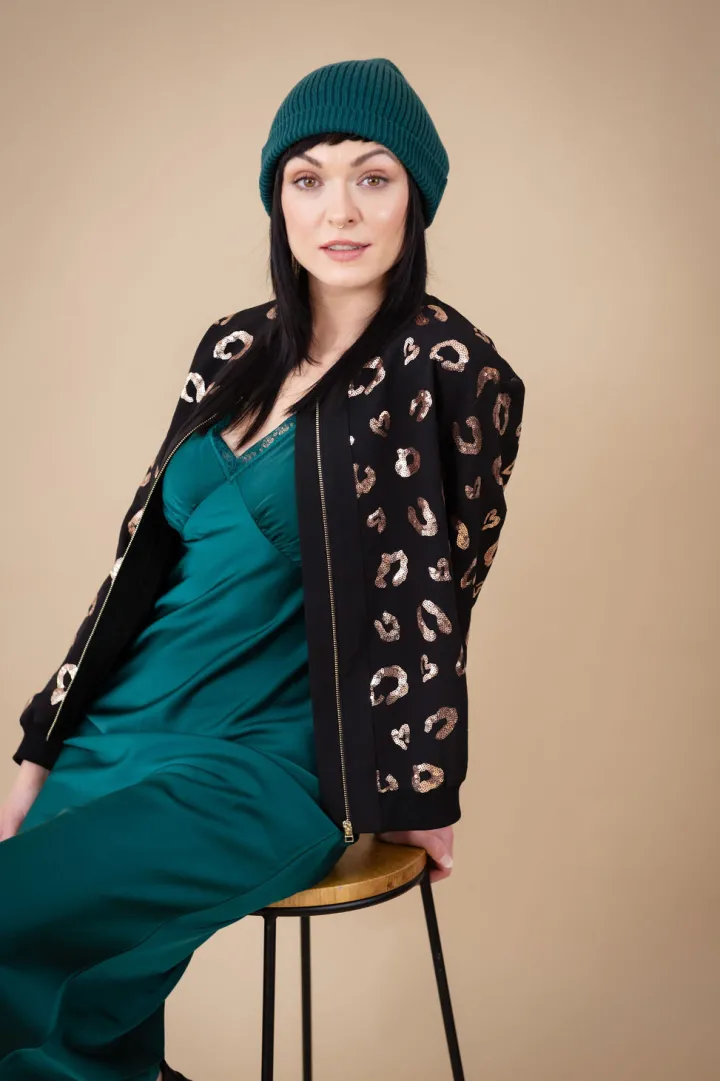 maeve_bomber_jacket_black_0.webp Oh Molly Jackets<Maeve Bomber Jacket (Black)