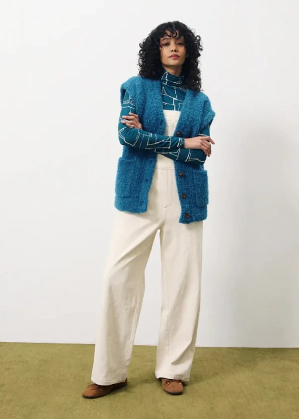Frnch Jumpers & Cardigans<Magaly Gilet (Petrol )