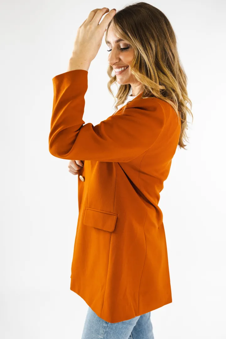 maisie_blazer_coat_rust_2.webp Oh Molly Jackets<Maisie Blazer Coat (Rust)