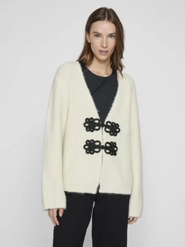 Vila Jumpers & Cardigans<Mandy Cardigan (Birch/Black)
