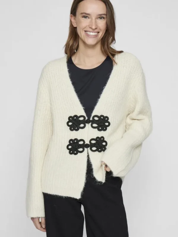Vila Jumpers & Cardigans<Mandy Cardigan (Birch/Black)
