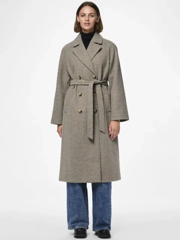 Pieces Jackets | Coats<Marbel Long Coat
