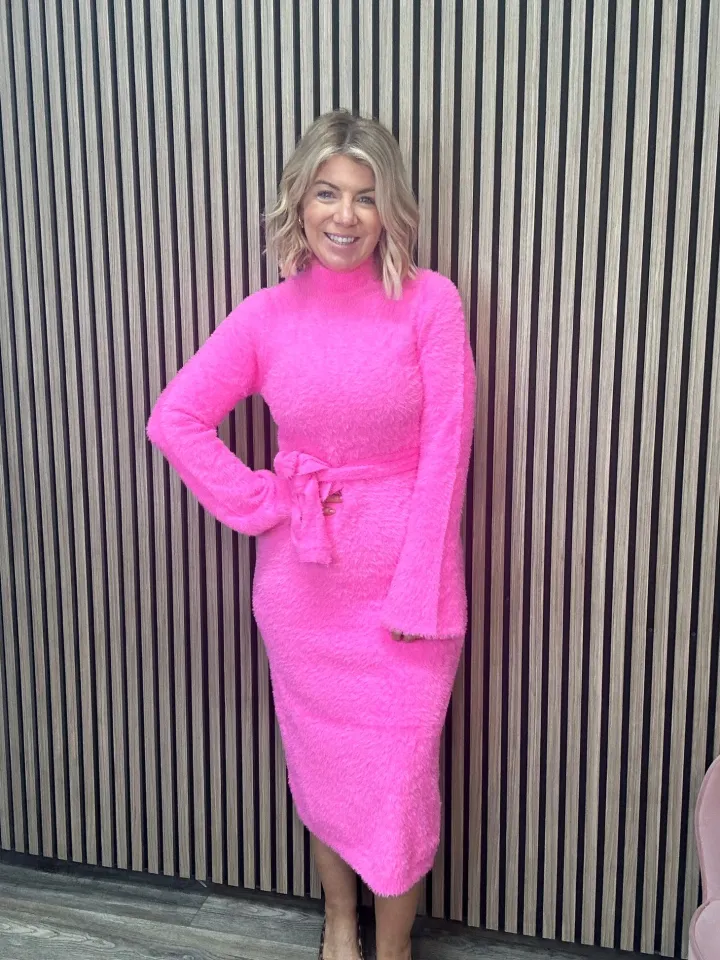 marlow_dress_bubblegum_pi_1.webp Dancing Leopard Dresses<Marlow Dress (Bubblegum Pink)